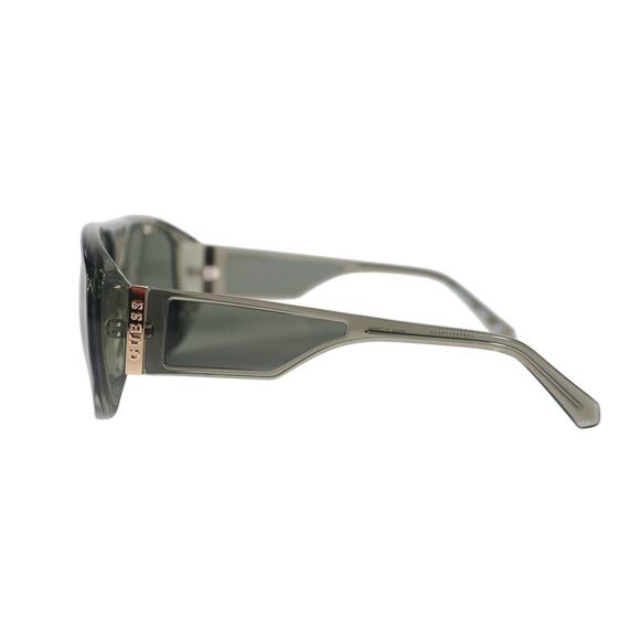 GUESS Oversized Aviator Shield Sunglasses - Green Transparent Grey Lens - NWT main image 4